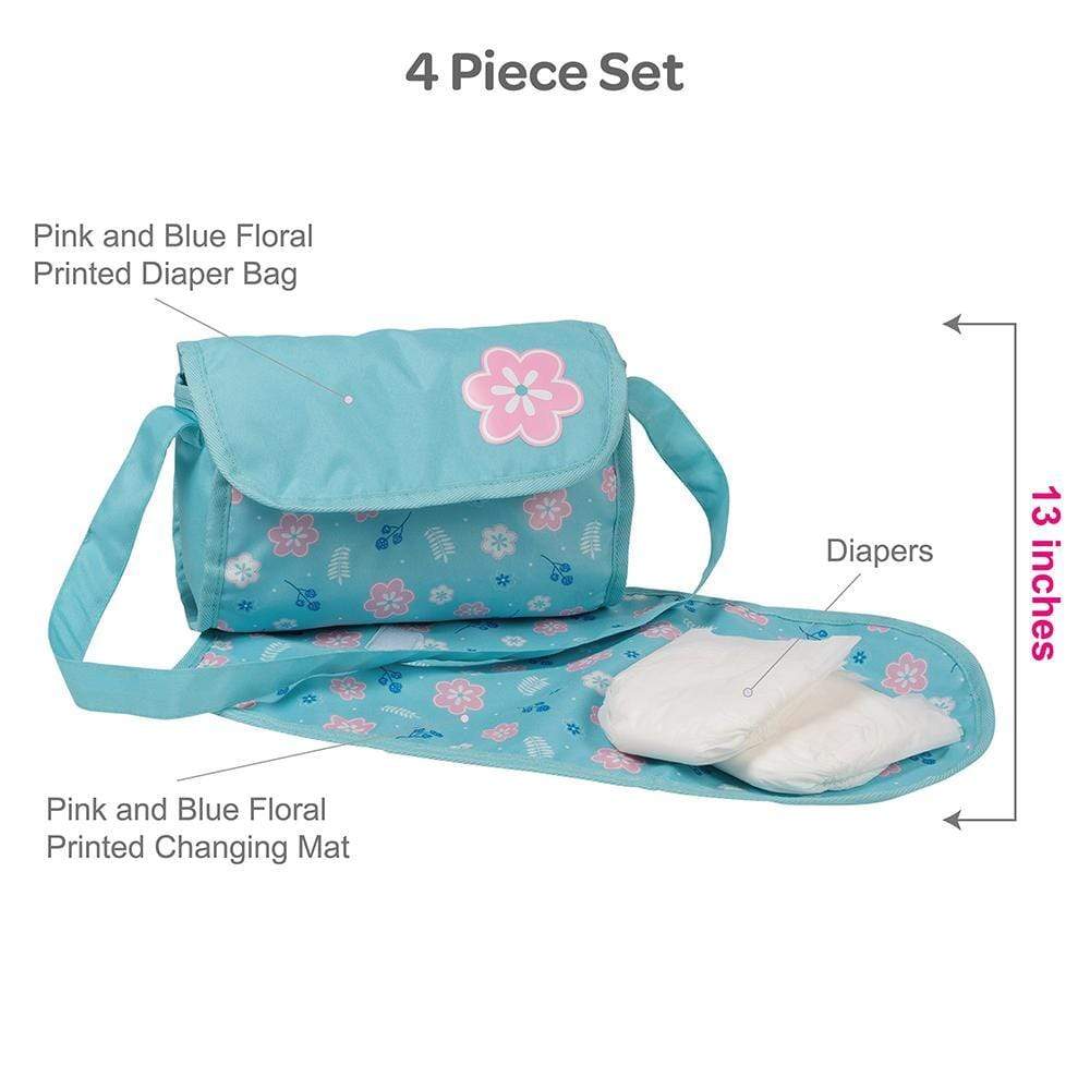 Adora Baby Doll Accessories - Flower Power Diaper Bag