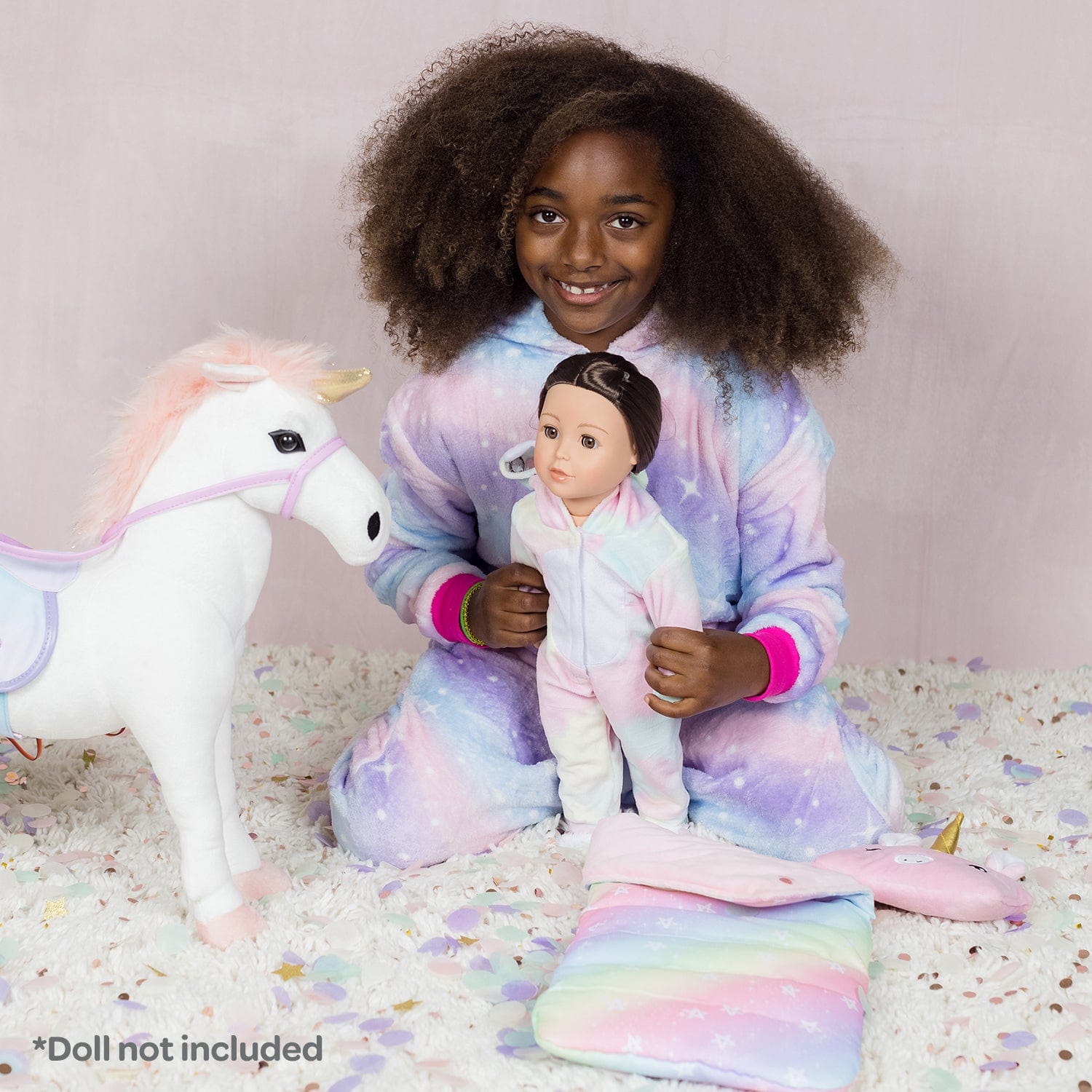 Amazing World Unicorn Sleeping Bag Set 3pcs Adora