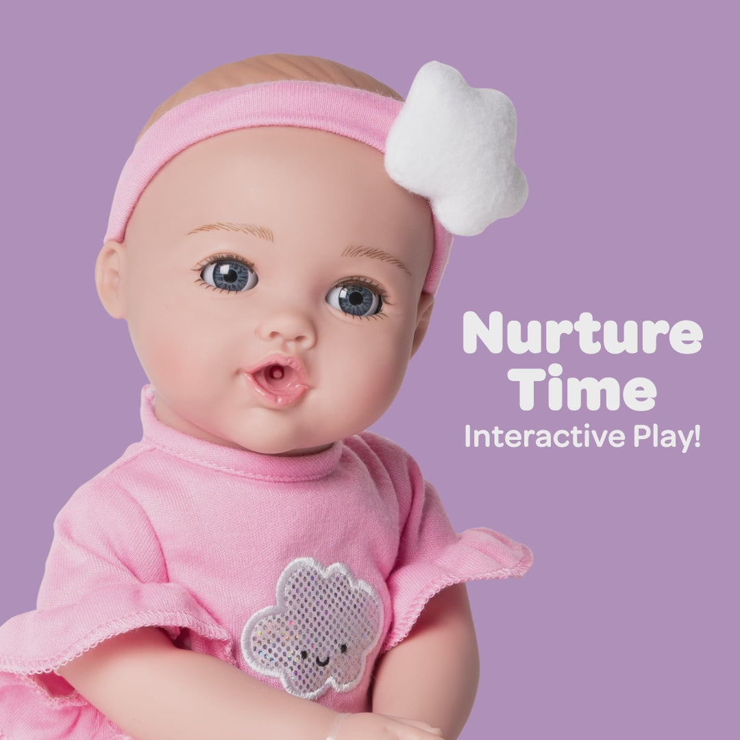 Adora NurtureTime Interactive Baby Doll, Clothes, & Accessories Set - Sweet Orange