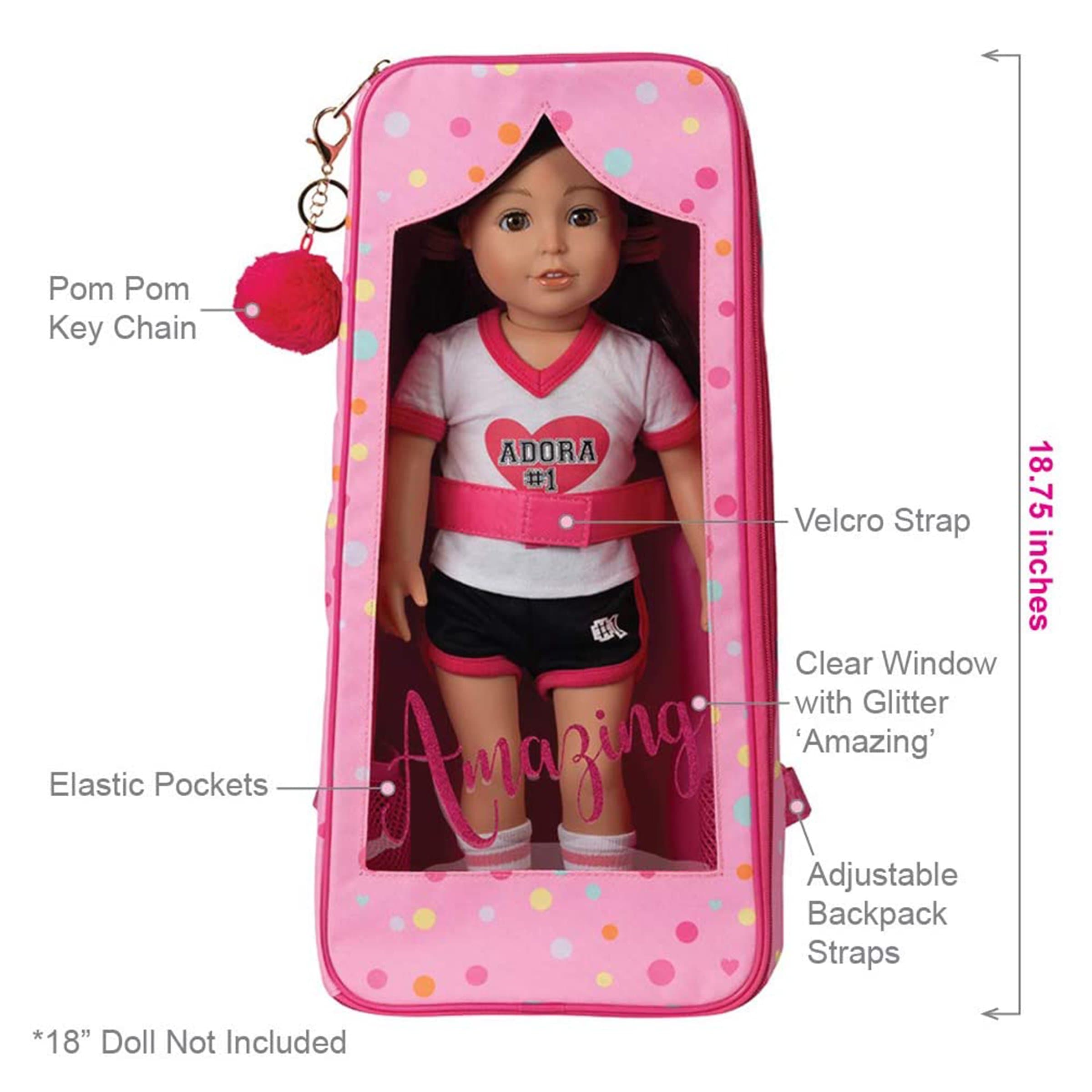 Amazing Girls 18 inch Doll Accessories Deluxe Doll Travel Carrier (Ama – Adora Amazing Girls 18 inch Doll Accessories Deluxe Doll Travel Carrier (Ama – Adora