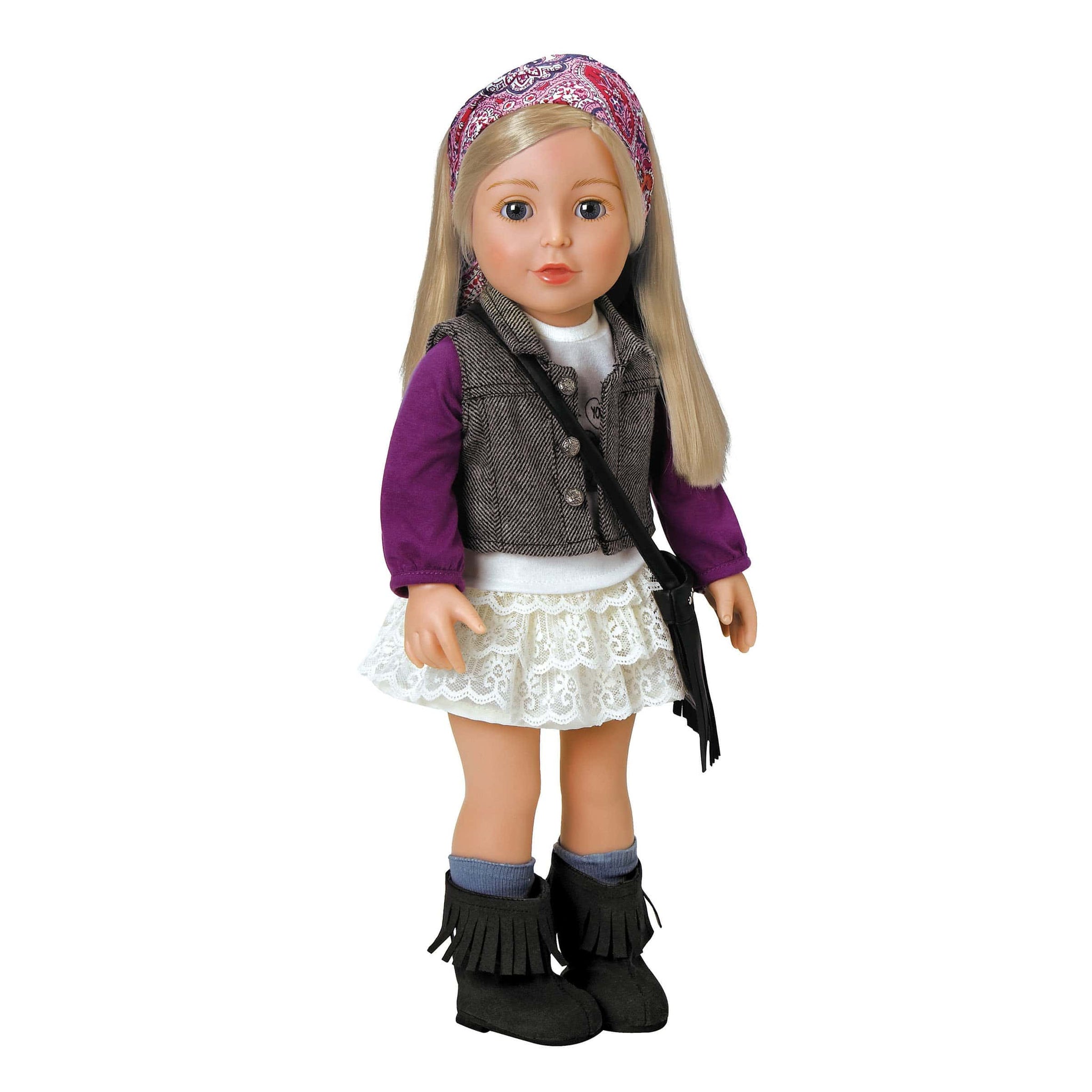 Amazing Girls 18 inch Doll Clothes - Trendy Twill & Lace Fashion