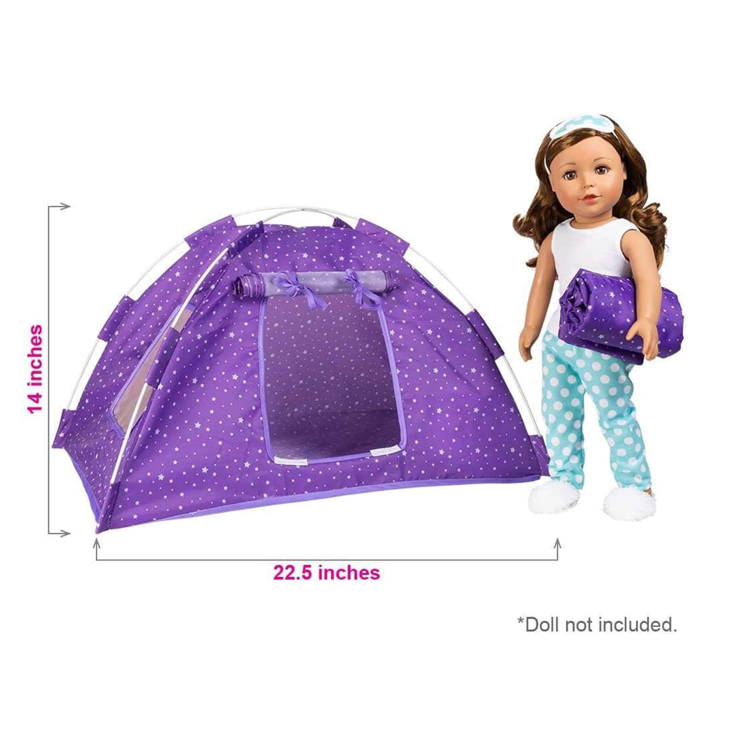 doll tent Amazing World 18 inch Doll Accessories Camping Wooden Play Set