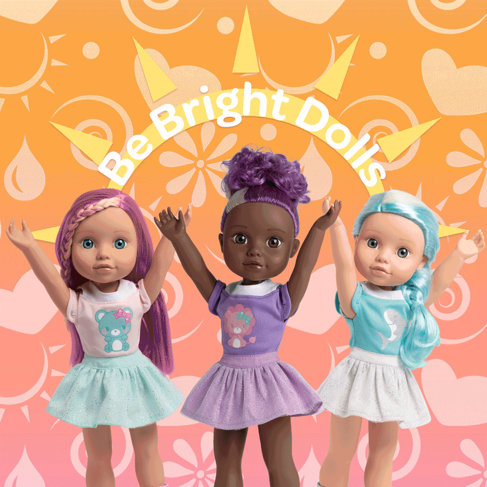 Adora 14" Doll-Be Bright Doll Honey Bear,Hair Color Changes in the Sun