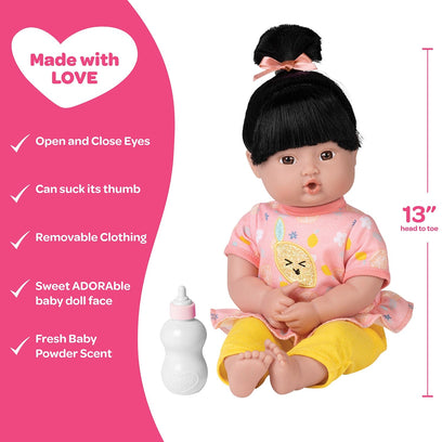 Adora PlayTime Bright Citrus Baby Doll, Doll Clothes & Accessories Set