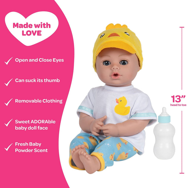 Adora PlayTime Ducky Darling Baby Doll, Doll Clothes & Accessories Set