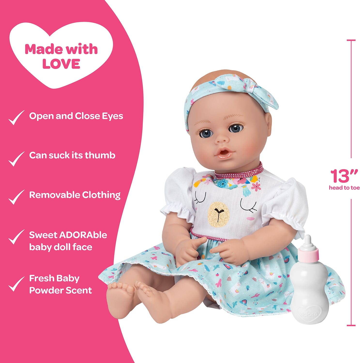 Adora PlayTime Llama Magic Baby Doll, Doll Clothes & Accessories Set
