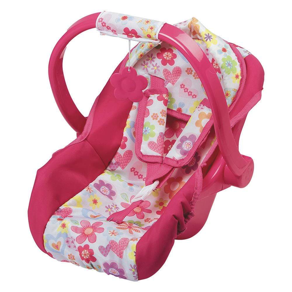 Adora Baby Doll Car Seat Carrier in Pink Floral Print Adora
