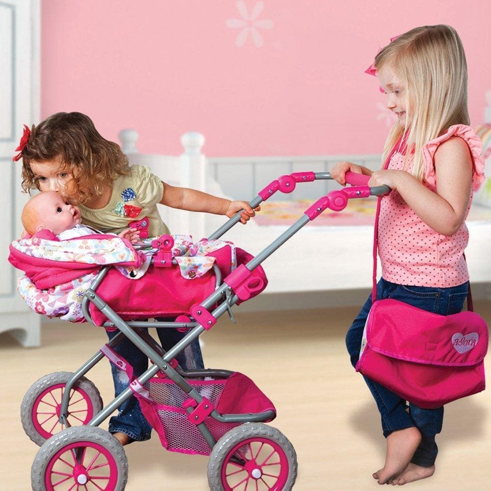 Adora Baby Doll Deluxe Stroller, Fits 20 inch Toddlers and Baby Dolls