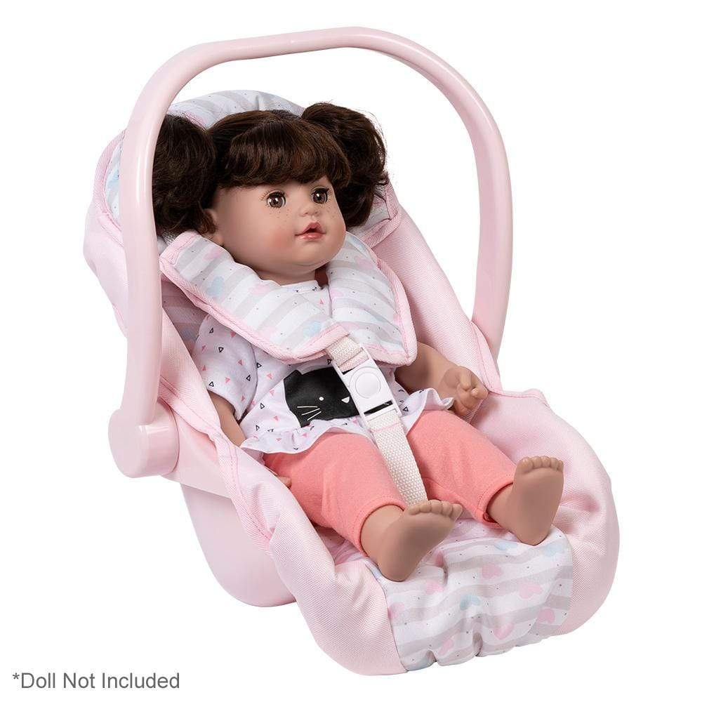 Adora Baby Doll Accessories - Pastel Pink Doll Car Seat Carrier 