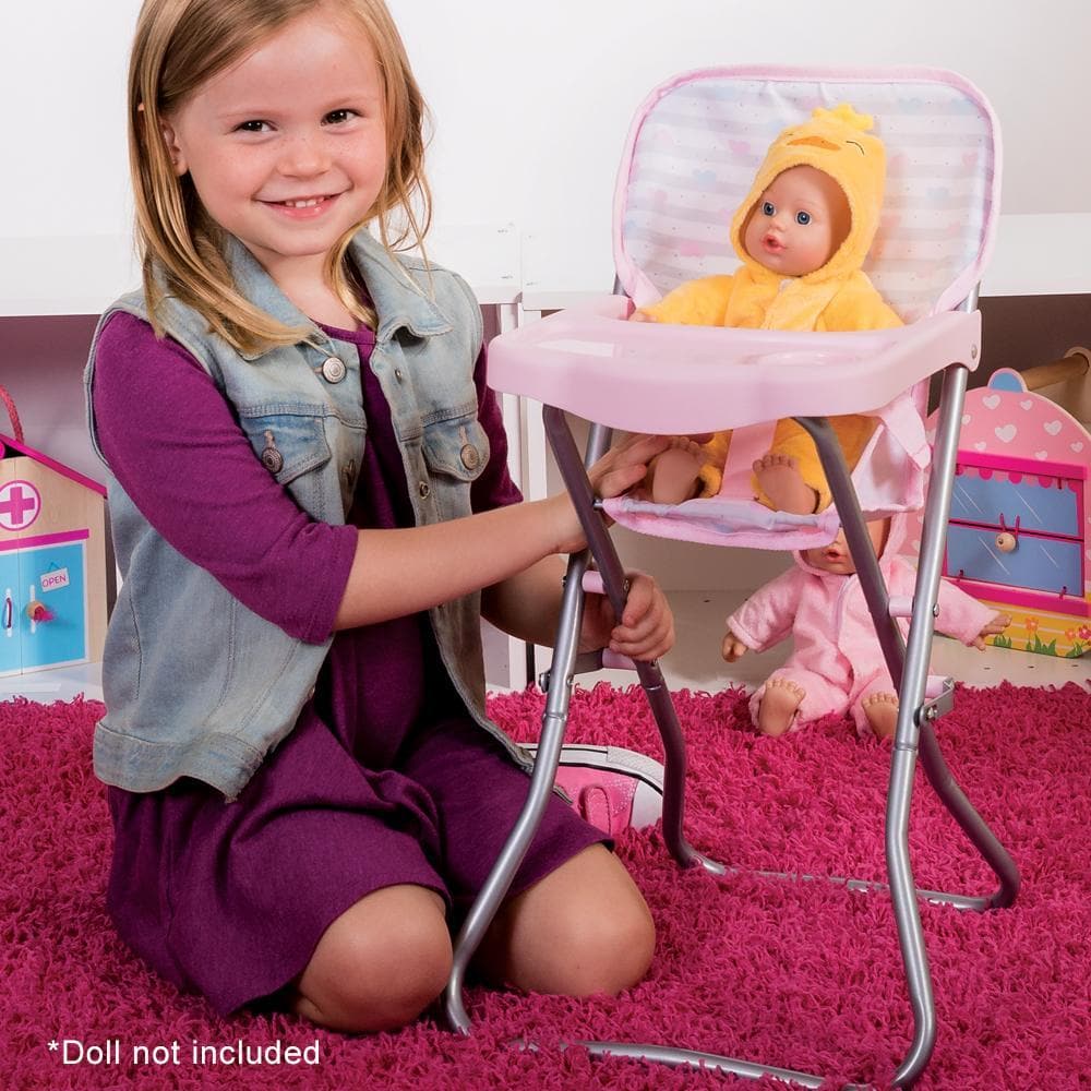 Adora Baby Doll High Chair - Pink Feeding Chair 20.5 inches