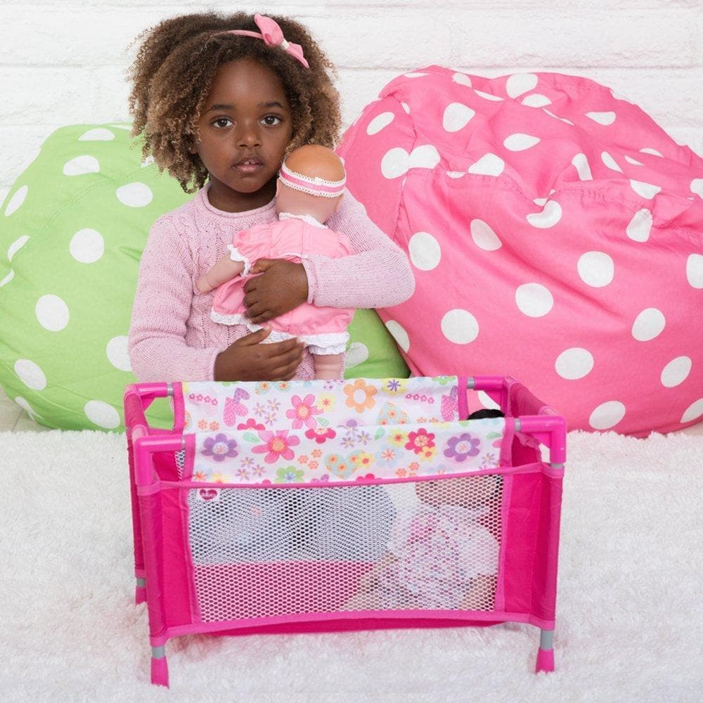 Adora Baby Doll Playpen Bed - Baby Doll Crib - Fits 13-20" Baby Dolls