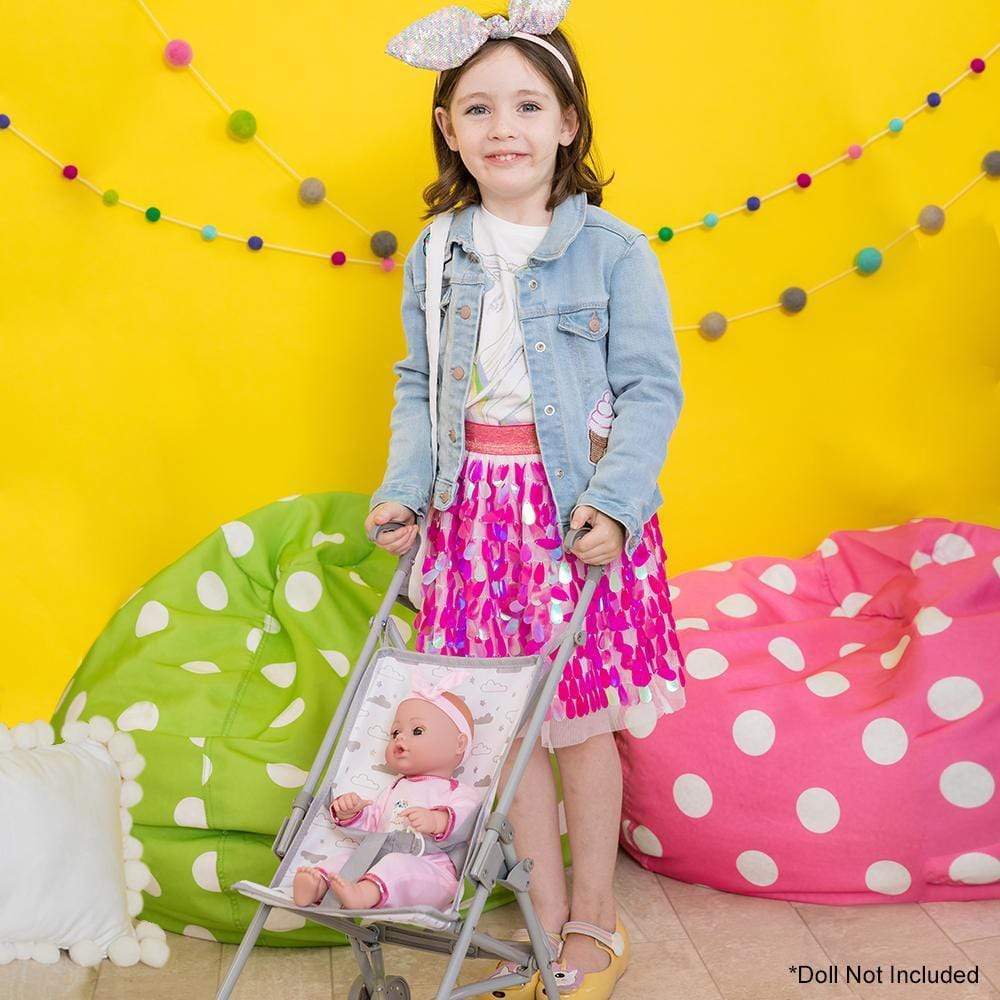 Adora Baby Doll Accessories - Twinkle Stars Doll Umbrella Stroller 