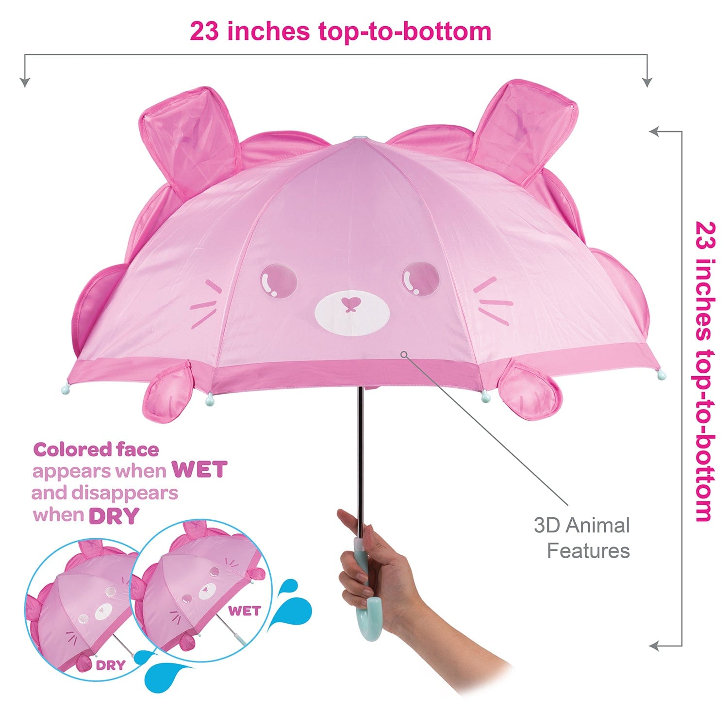 Be Bright Lion Kids Umbrella - Interactive Magic Reveal