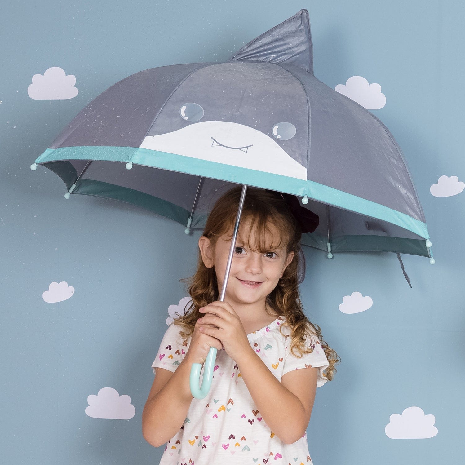 Be Bright Shark Kids Umbrella - Interactive Magic Reveal