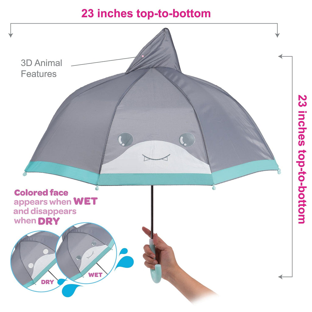 Be Bright Shark Kids Umbrella - Interactive Magic Reveal