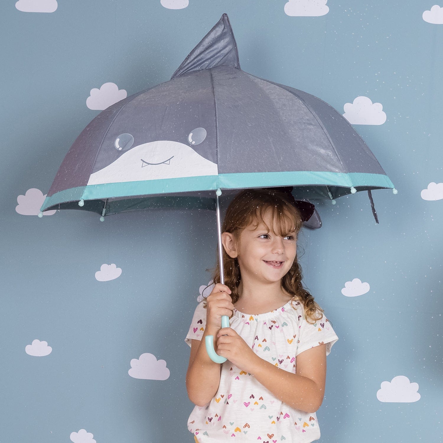 Be Bright Shark Kids Umbrella - Interactive Magic Reveal