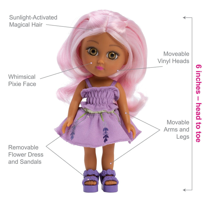 Adora Fairy Garden Friends Lavender Sun Activated Magical Hair