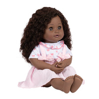 Adora My Sweet Hair Style Black Doll Madison, 15 inch Brown Hair/ Eyes