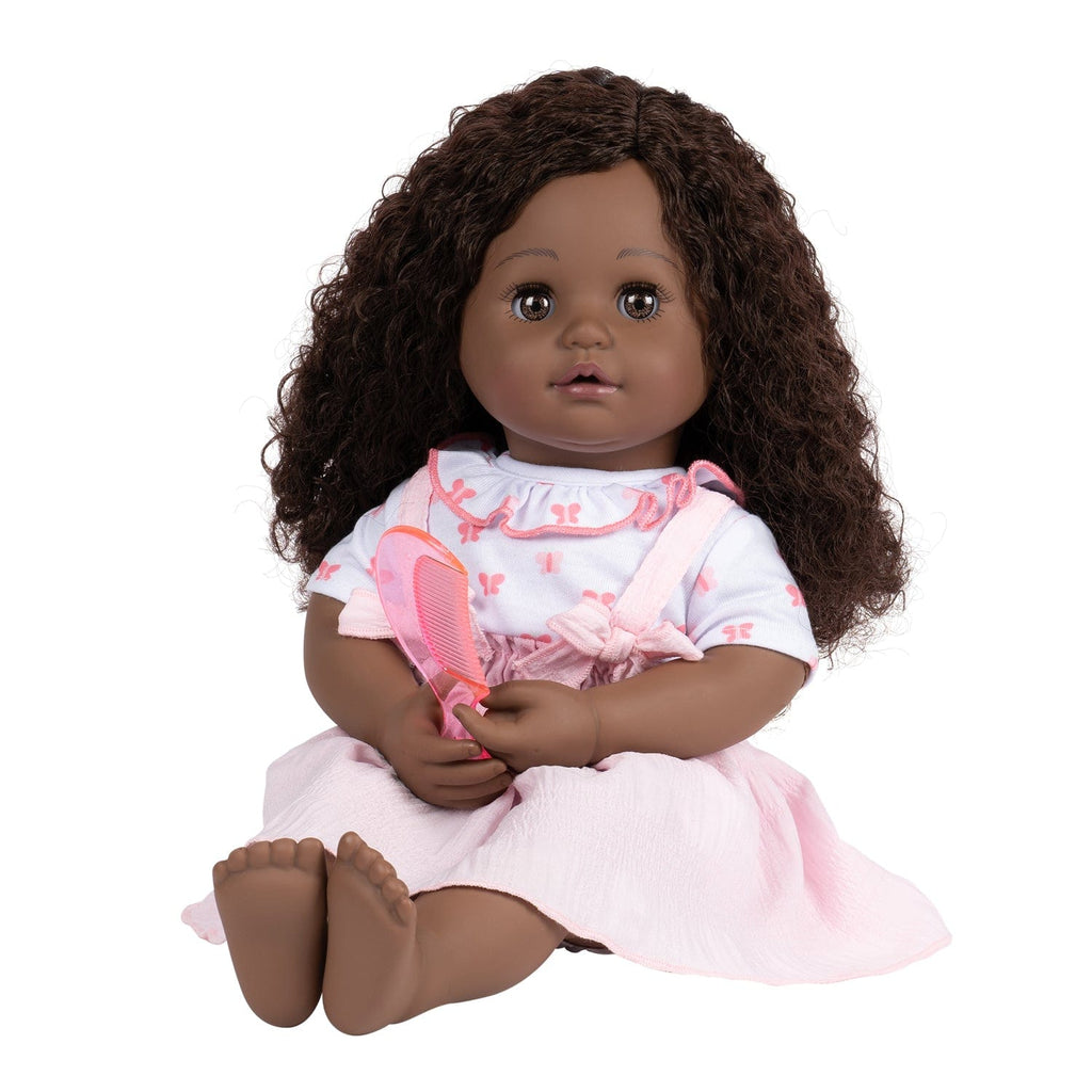 Adora My Sweet Hair Style Black Doll Madison, 15 inch Brown Hair/ Eyes