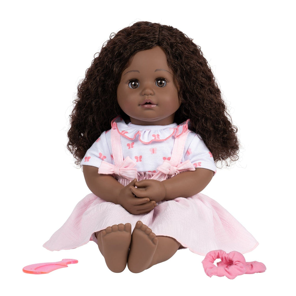 Adora My Sweet Hair Style Black Doll Madison, 15 inch Brown Hair/ Eyes