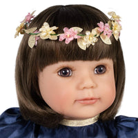 Adora Realistic Baby Doll, Toddler Doll Flutterbye Baby - 20 inch Brown Hair/Brown Eyes