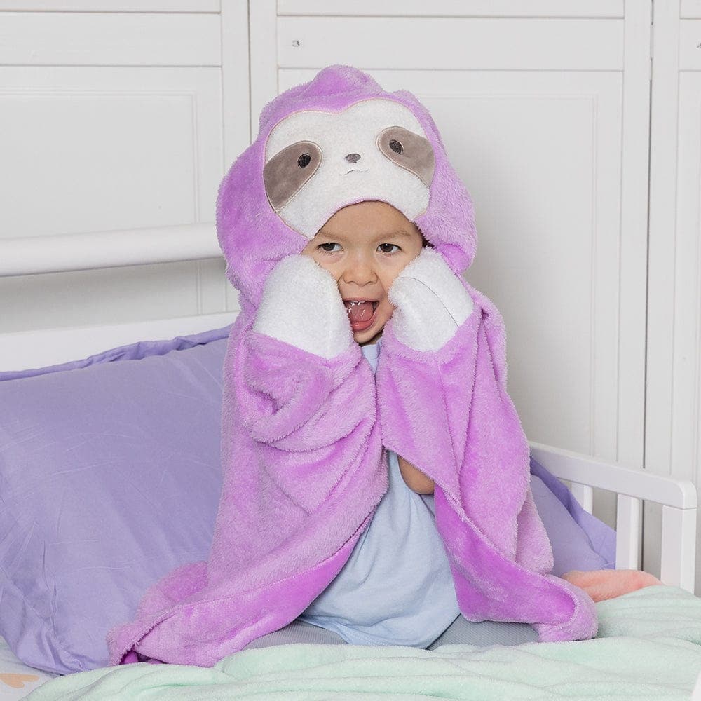 Adora Wearable Blanket Hoodie for Kids Snuggle Glow Sloth Blanket