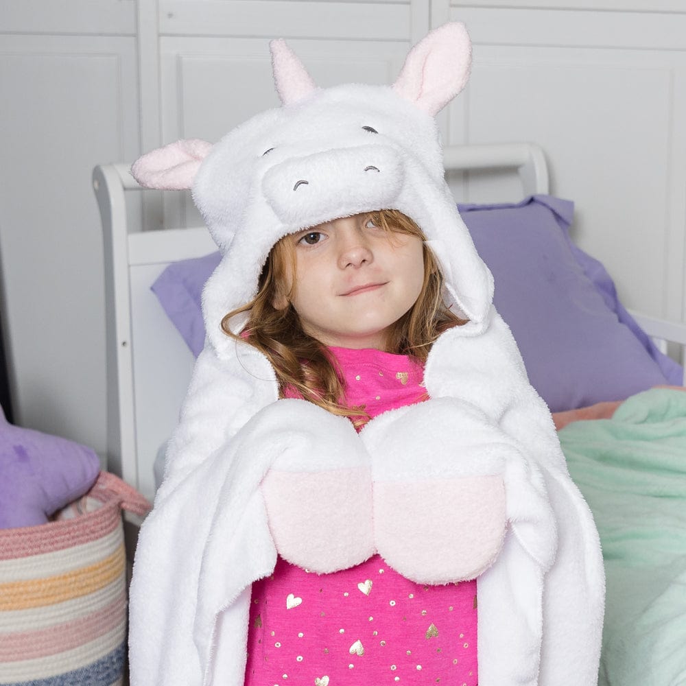 Adora Wearable Blanket Hoodie for Kids - Snuggle & Glow Unicorn Blanket 